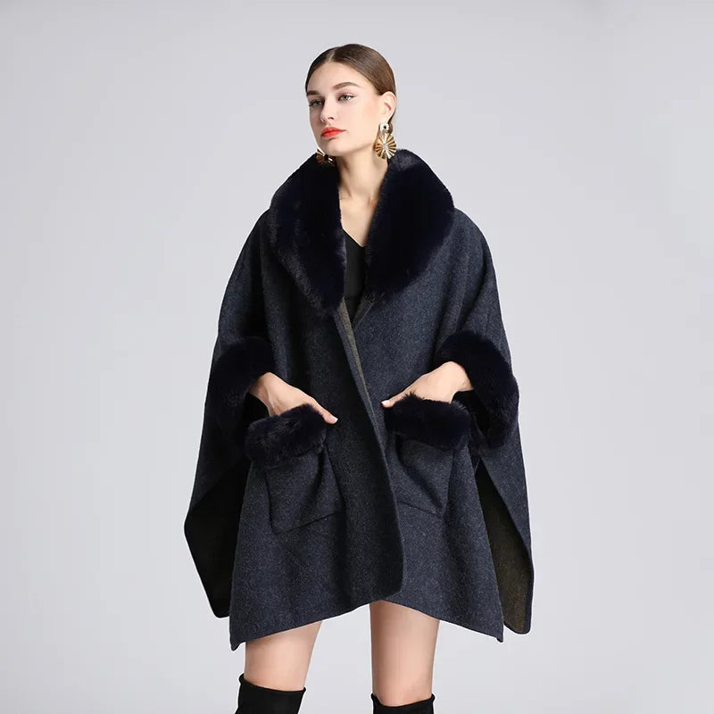 Cape Oversize élégante LaoZan Femme Élégant Chaud Hiver Capuche Poncho Cape Mélange De Laine Veste Manteau à Capuche XXL Noir Dès 44,99 € - Sur Poncho Laine Surdimensionné Cape Oversize élégante LaoZan Femme Élégant Chaud Hiver Capuche Poncho Cape Mélange De Laine Veste Manteau à Capuche XXL Noir Dès 44,99 € - Sur Poncho Laine Surdimensionné