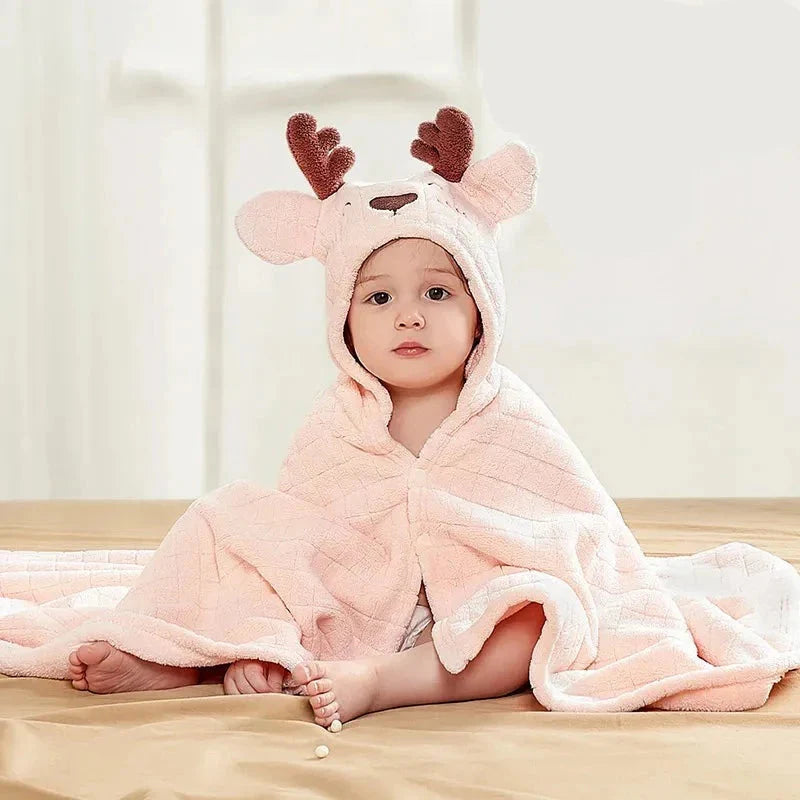 Cape de Bain Bebe Cerf Poncho Shop