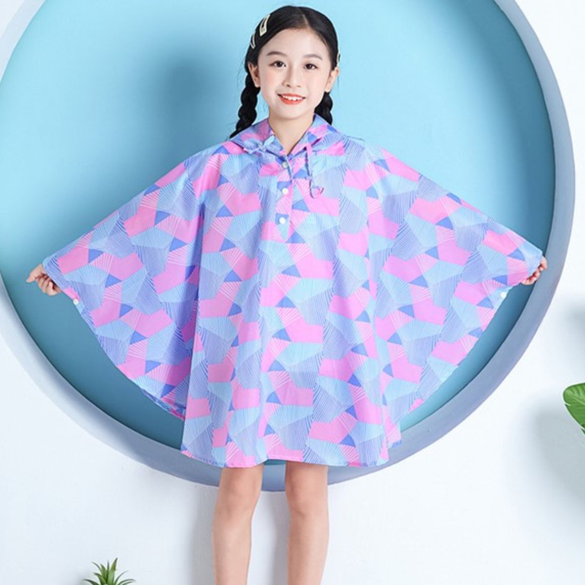Poncho Pluie Enfant Violet