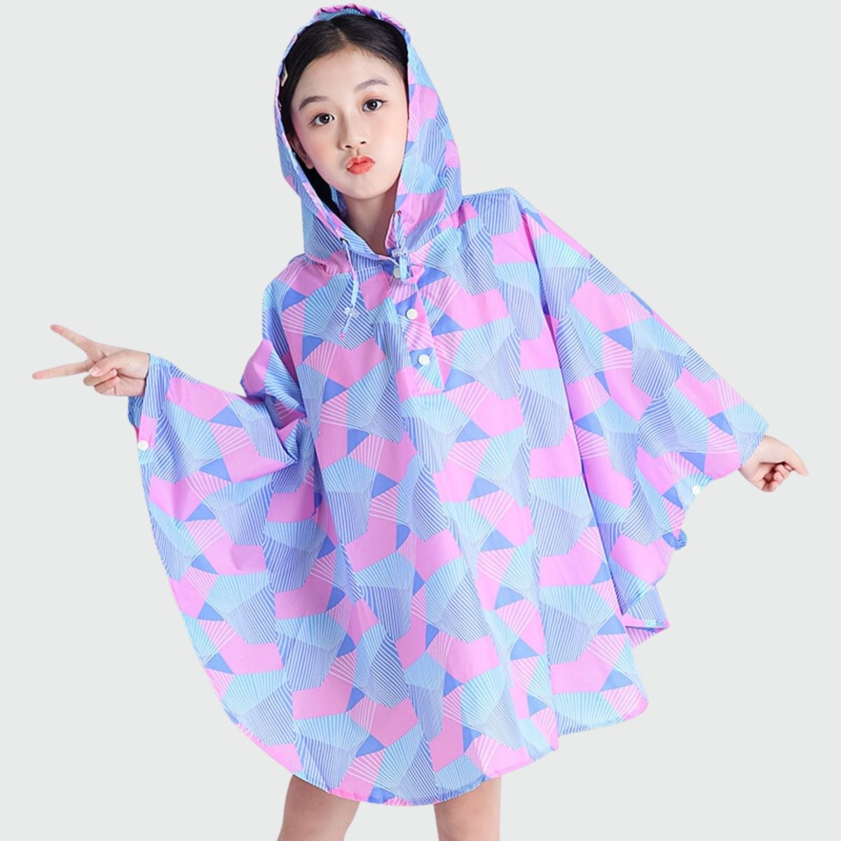 Poncho Pluie Enfant Violet - violet / S