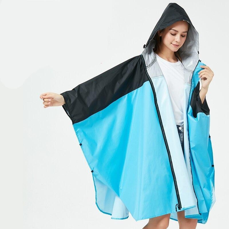 Poncho pluie Femme Noir & Bleu - Noir & Bleu
