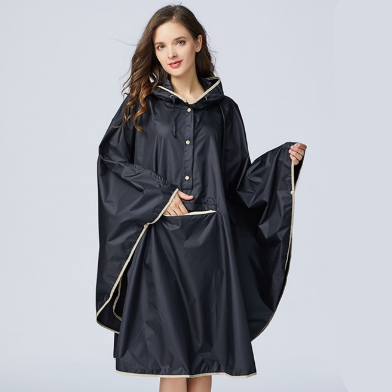 Cape de Pluie Noire - Noir
