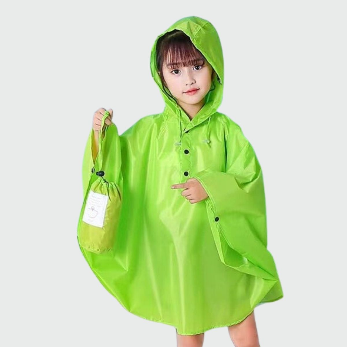 Poncho Pluie Enfant Vert - vert / S