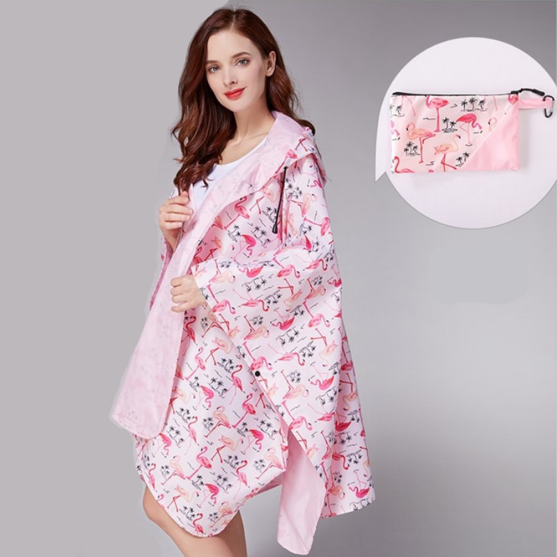 Poncho Pluie Flamands Roses - Flamands roses