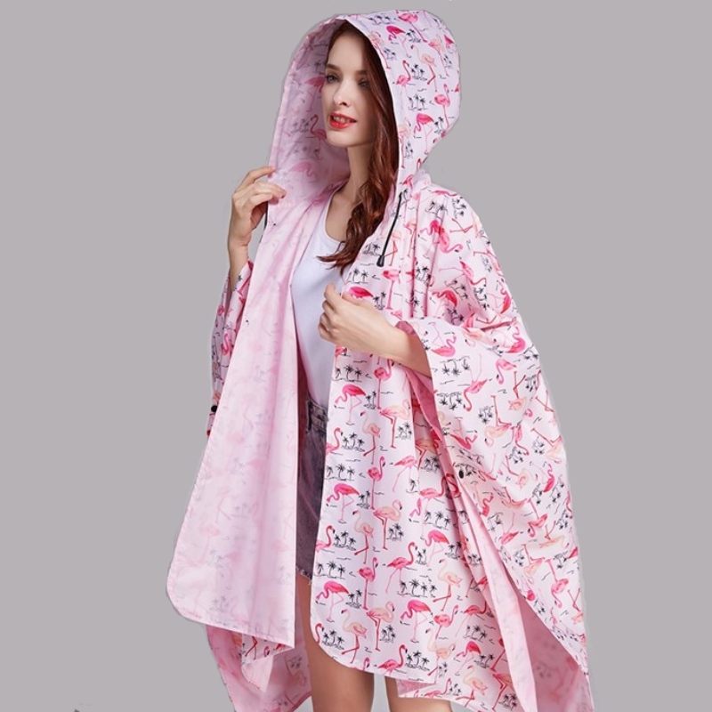 Poncho Pluie Flamands Roses - Flamands roses
