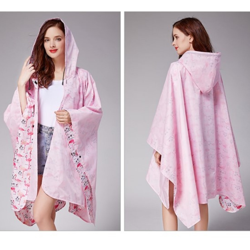 Poncho Pluie Flamands Roses - Flamands roses