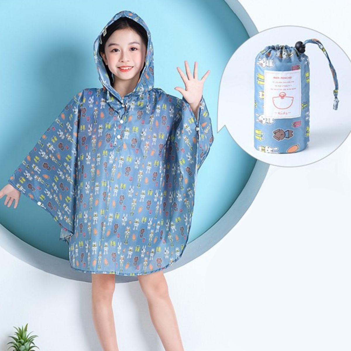 Poncho Pluie Enfant Chiens