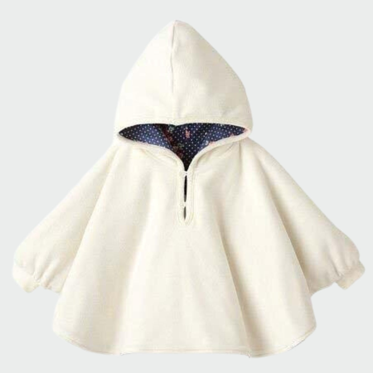 Manteau Poncho Bébé - blanc / 6 mois