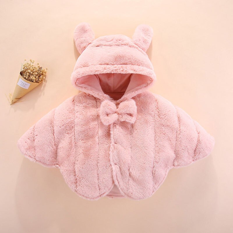 Manteau Poncho Bébé Fille - Rose / 3 ans