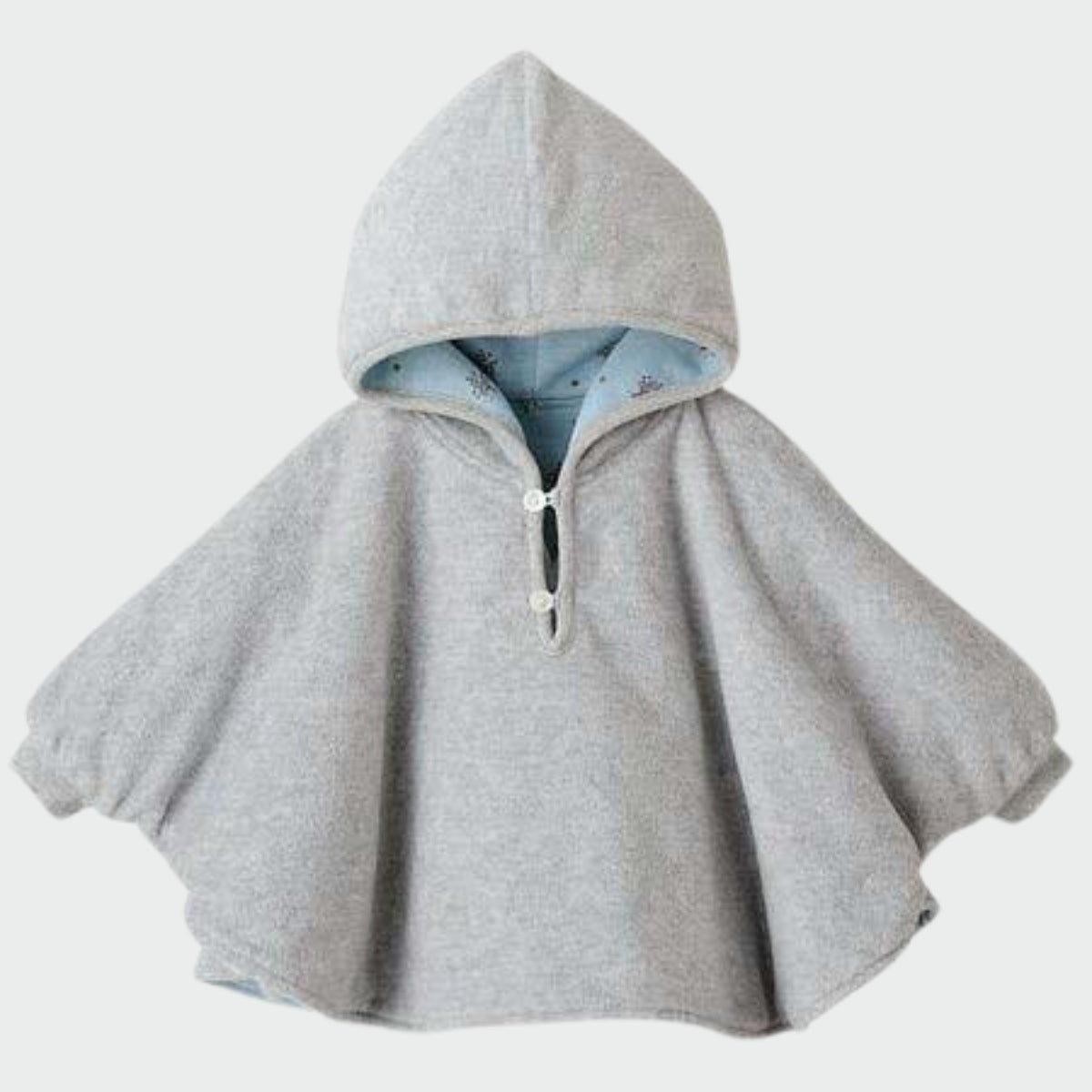 Manteau Poncho Bébé - gris / 6 mois
