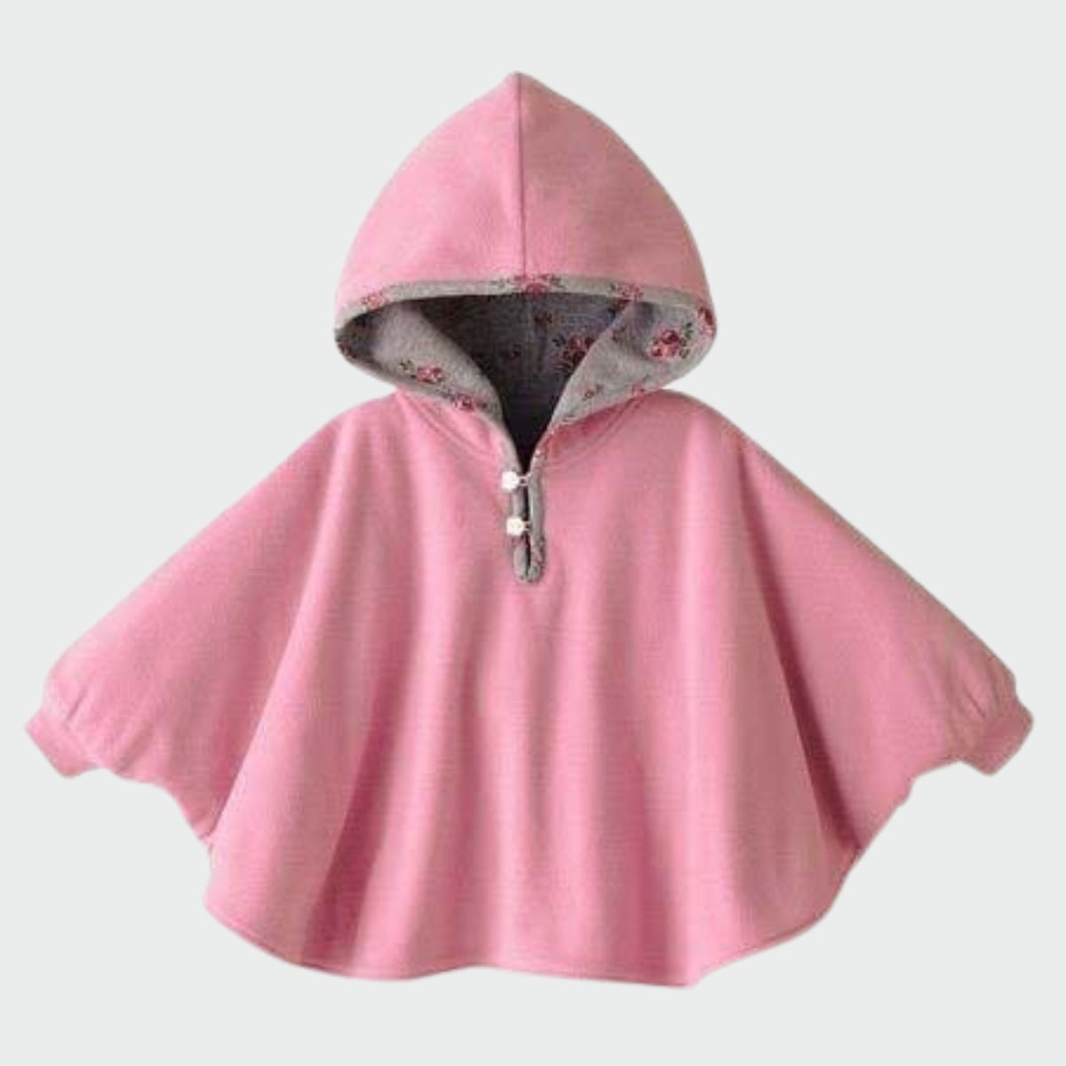 Manteau Poncho Bébé - rose / 6 mois
