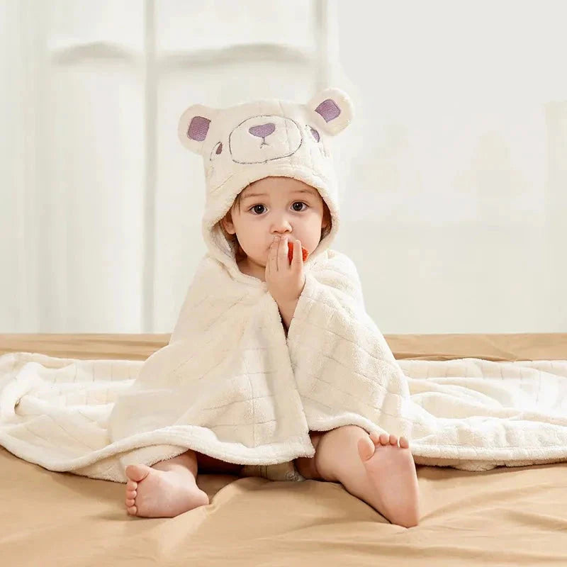 Poncho Bain Bebe Ours Polaire Poncho Shop