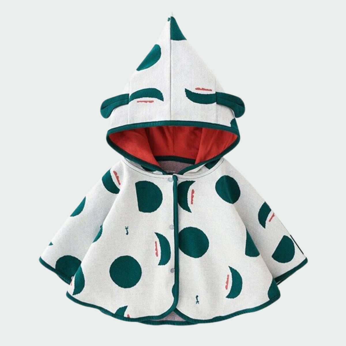 Poncho Bébé Garçon Hiver - Vert / 6 mois