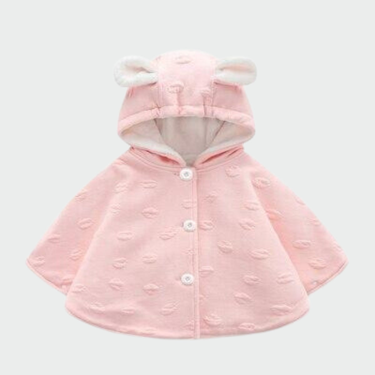 Poncho Bébé Hiver - Rose / 6 mois