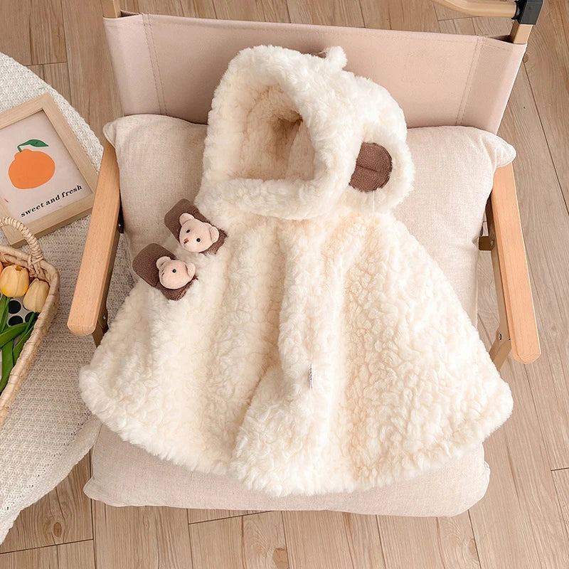 Poncho Bébé Ourson - 0-3 ans
