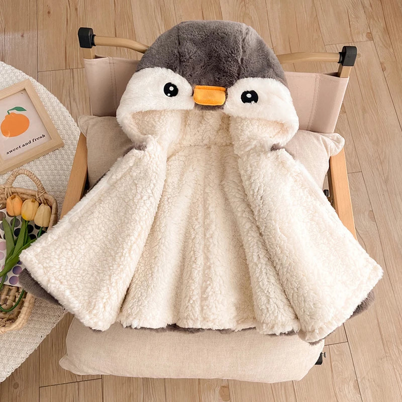 Poncho Bébé Pingouin - 0-3 ans