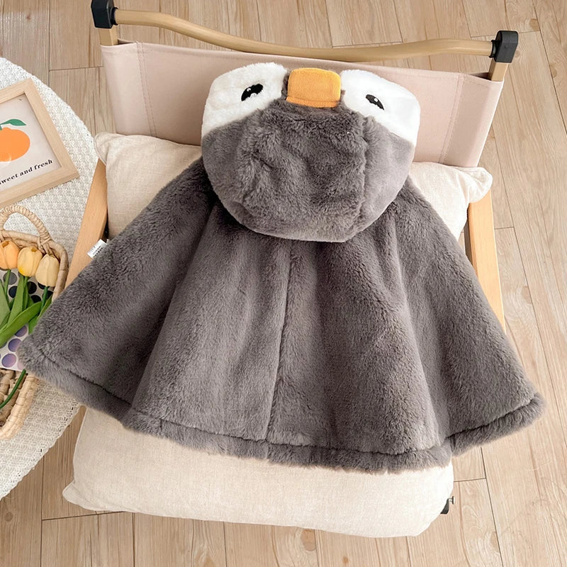 Poncho Bébé Pingouin - 0-3 ans