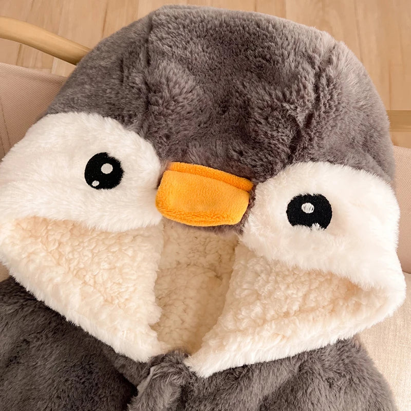 Poncho Bébé Pingouin - 0-3 ans