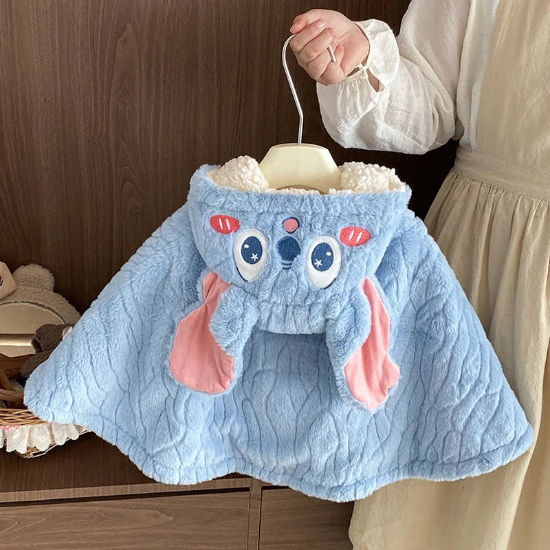Poncho Bébé Stitch - bleu / 0-3 ans