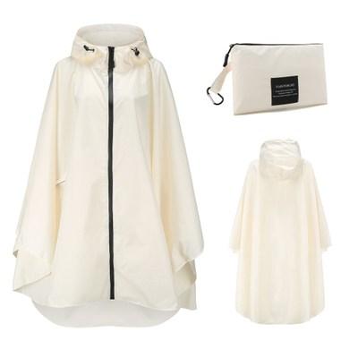 Poncho Blanc de Pluie - blanc