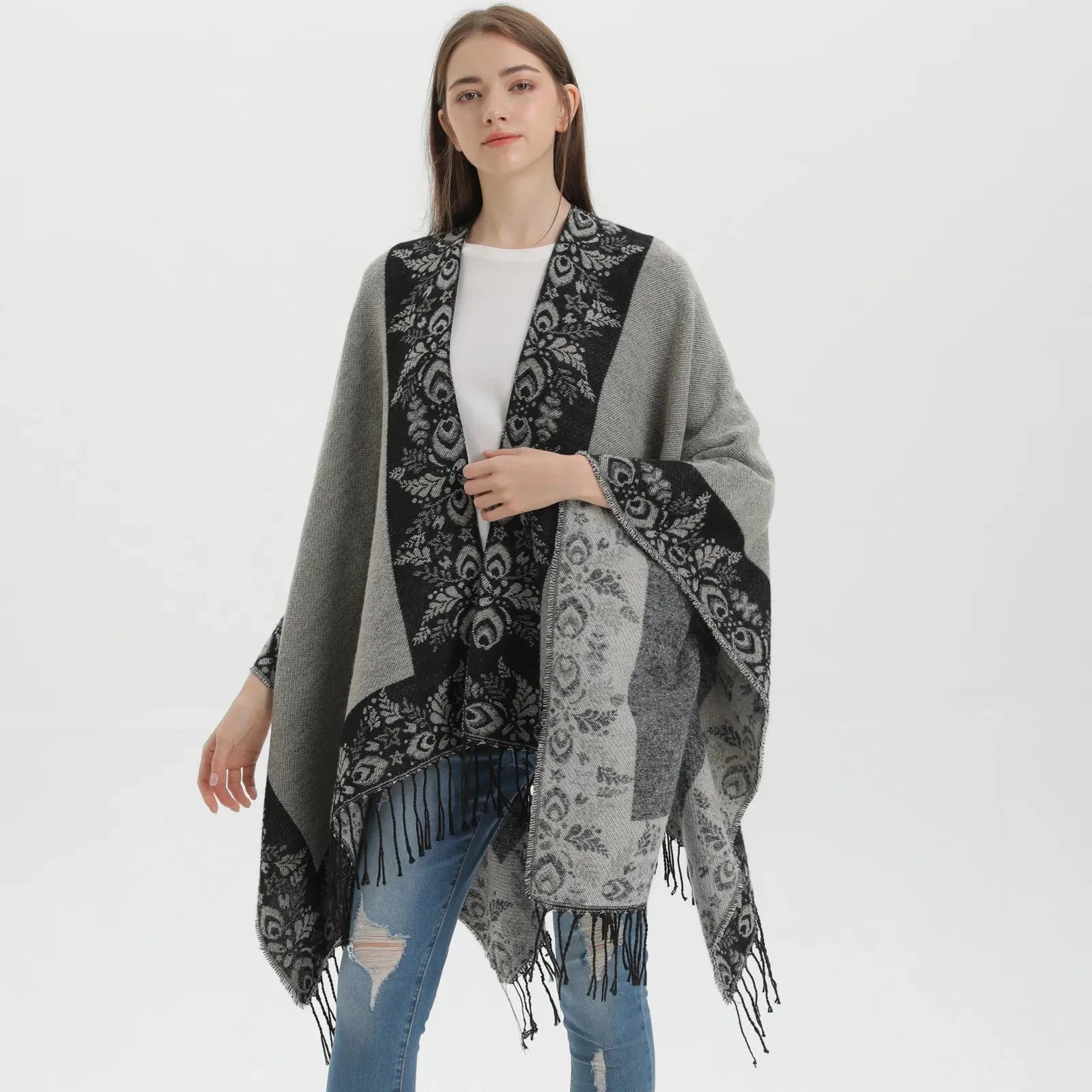 Cape Elégante Femme Fleur