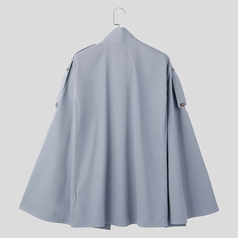 Poncho Cape Trench Homme