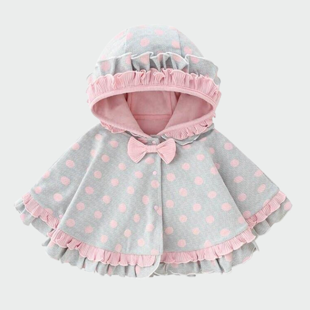 Poncho Capuche Bébé - Gris / 9 mois
