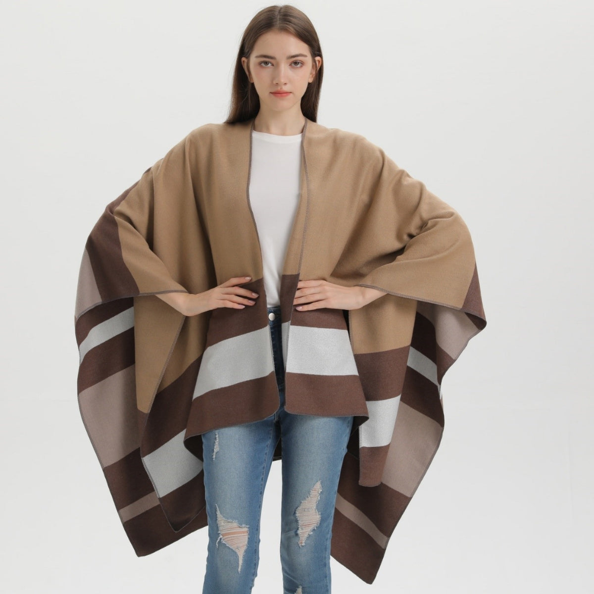 Poncho Femme Classique