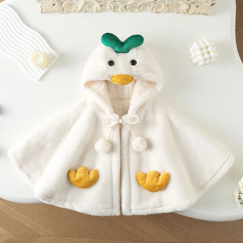 Poncho Cosy Bébé - canard / 0-4 ans