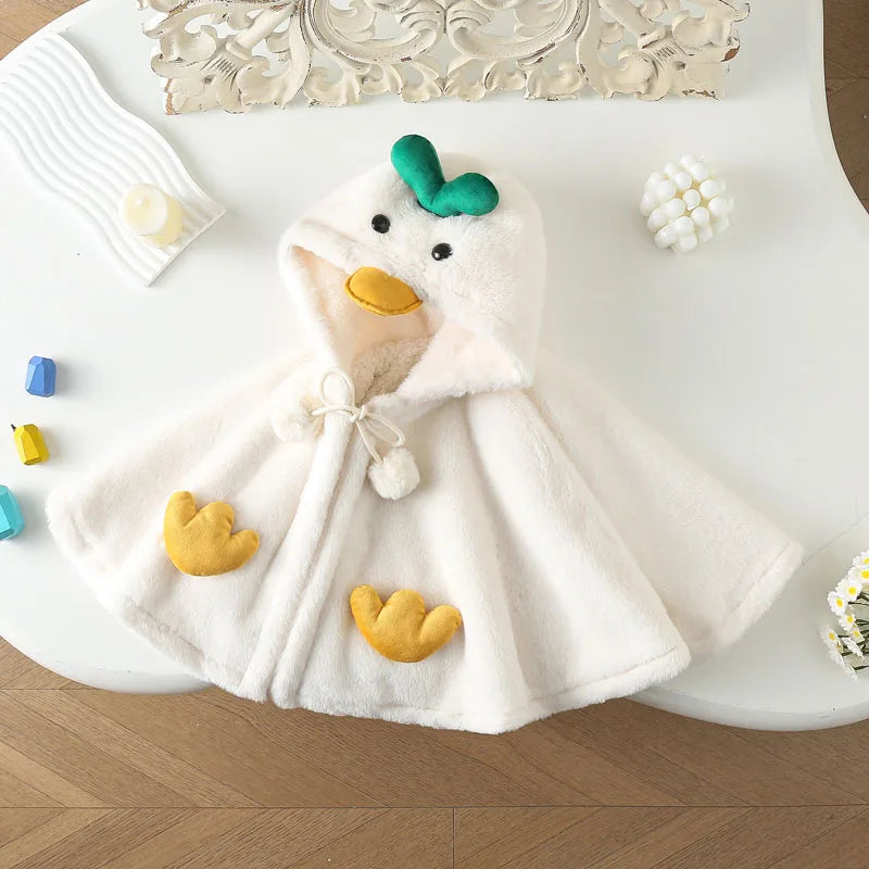 Poncho Cosy Bébé - canard / 0-4 ans