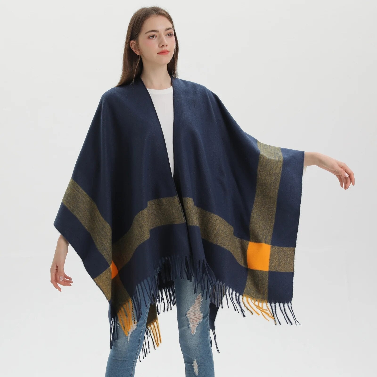 Poncho Femme Moderne