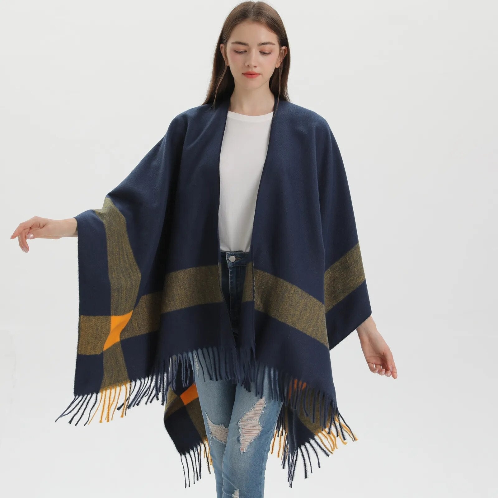Poncho Femme Moderne