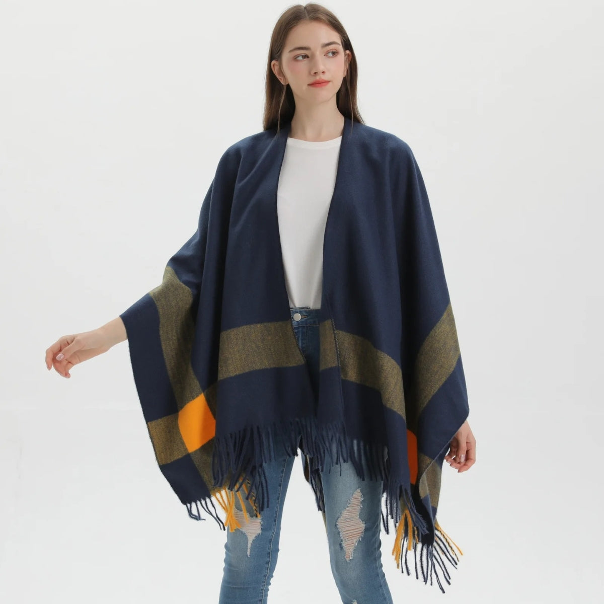 Poncho Femme Moderne