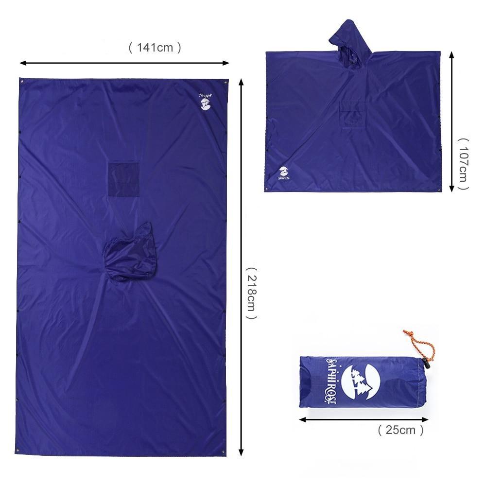Poncho de Pluie Bleu - Bleu