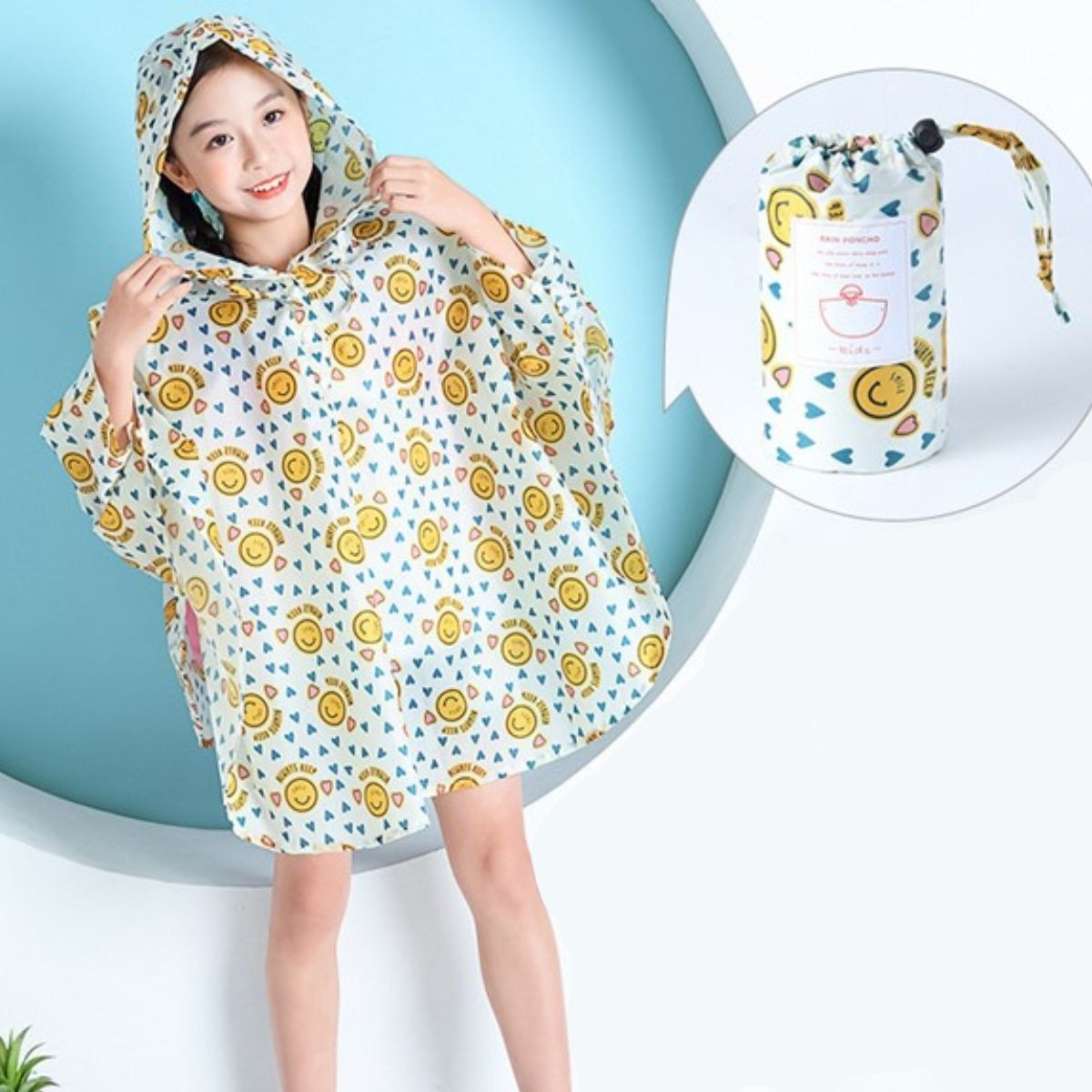 Poncho Pluie Enfant Smiley