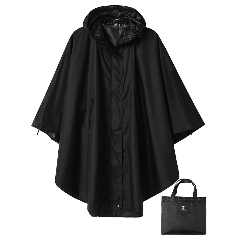 Poncho de Pluie Noir - Noir