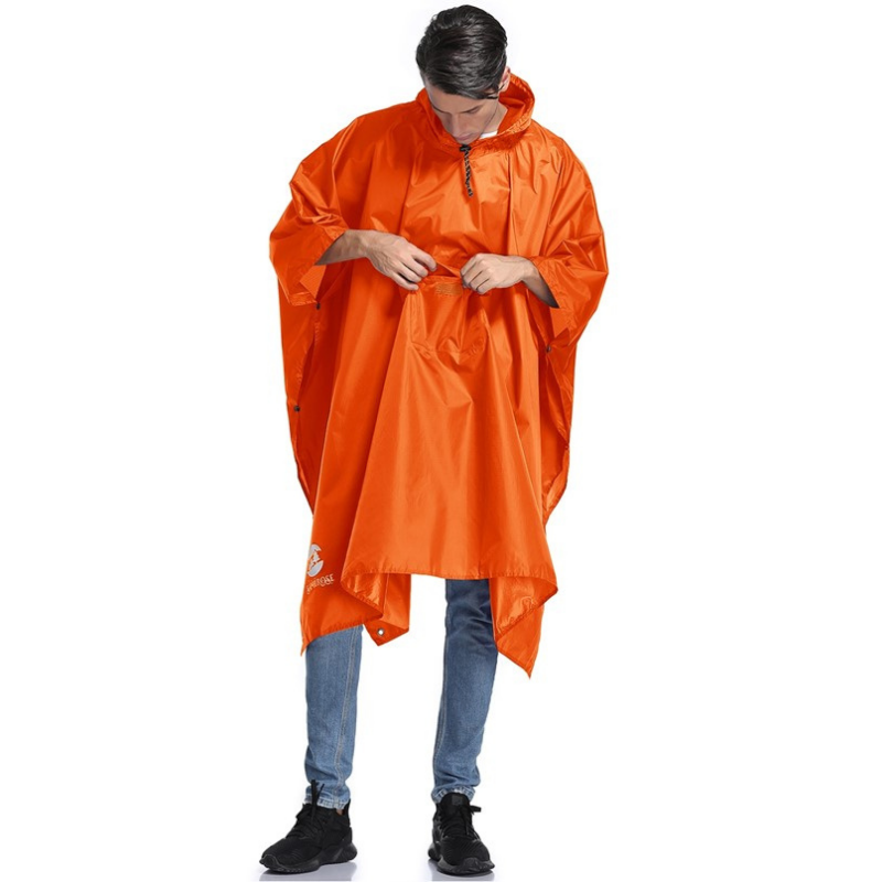 Poncho de Pluie Orange - Orange