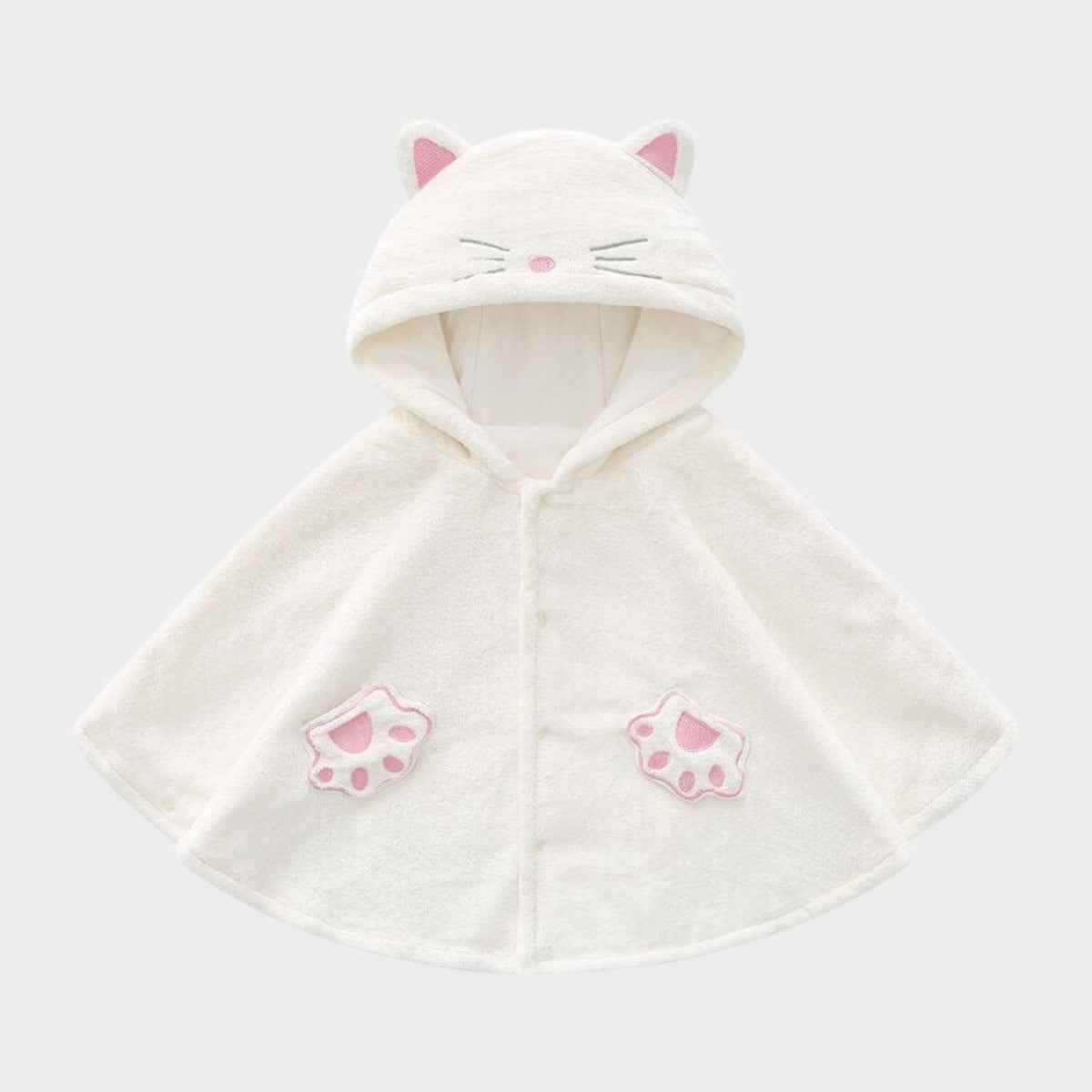 Poncho Enfant Chat - Beige / 12 mois