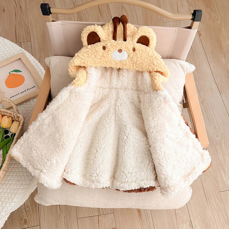 Poncho Enfant Girafe - 0-3 ans