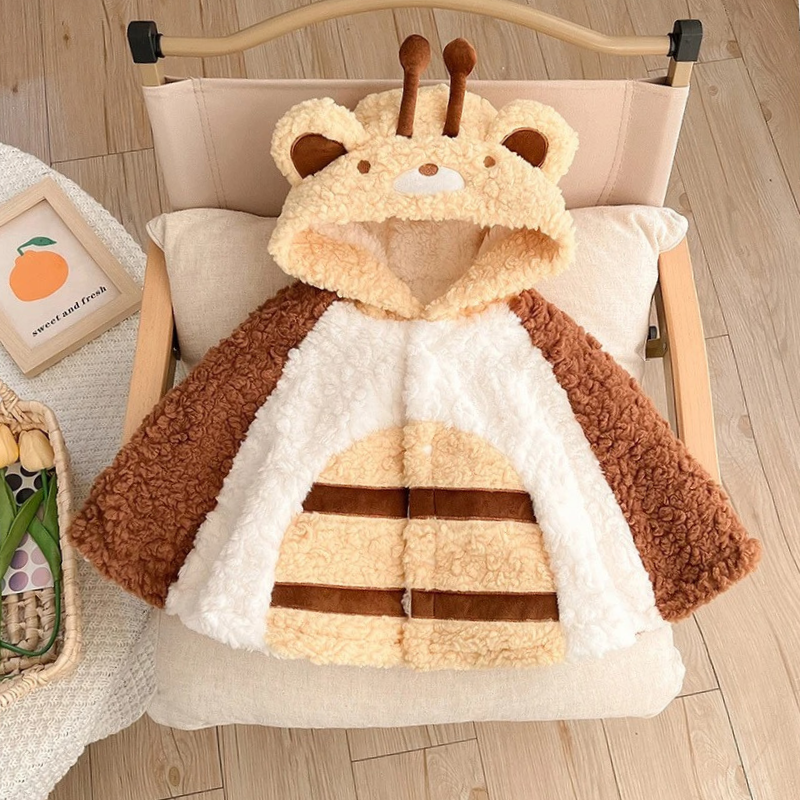 Poncho Enfant Girafe - 0-3 ans