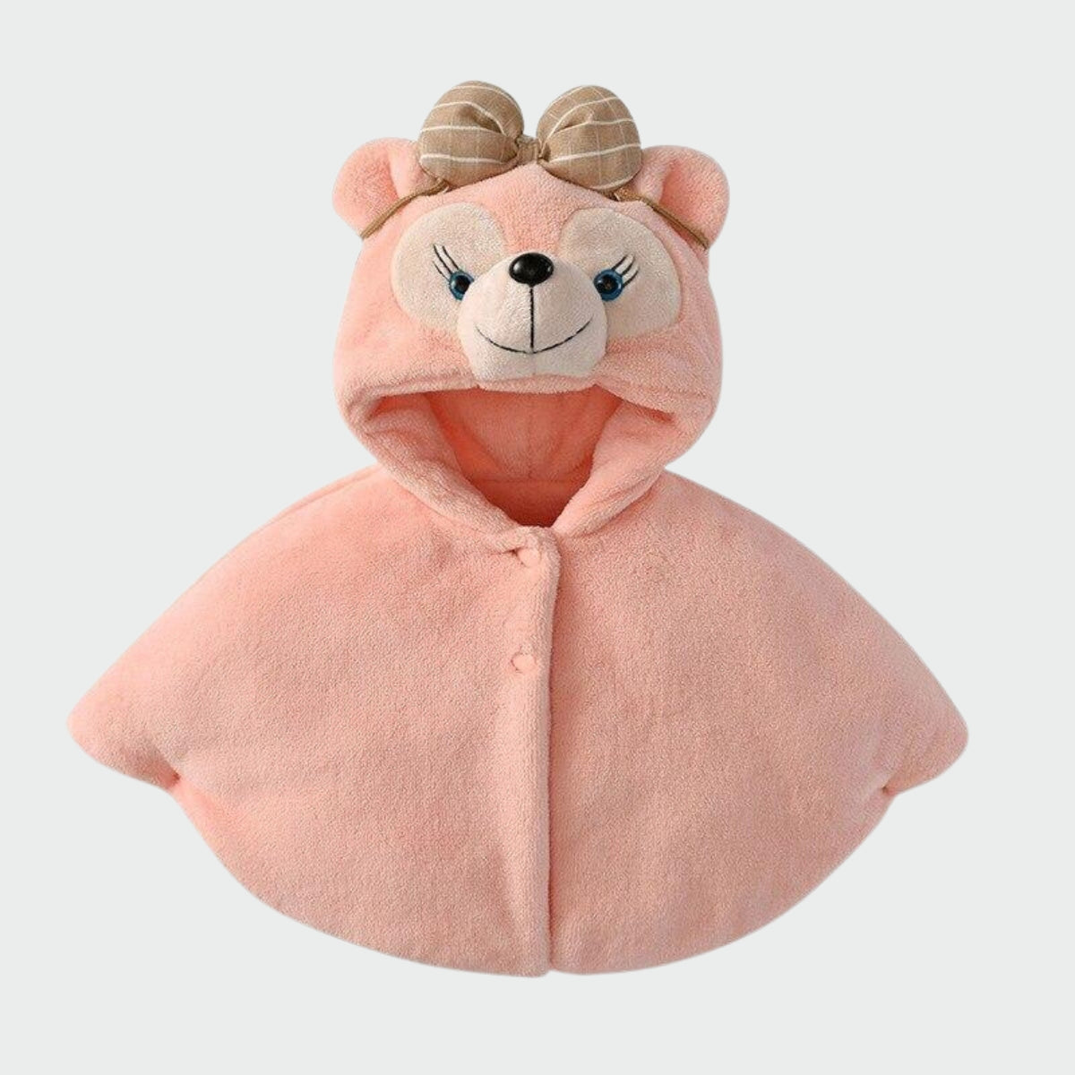 Poncho Enfant Oursonne - rose