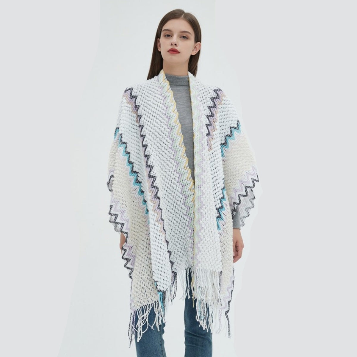 Poncho Femme Ethnique