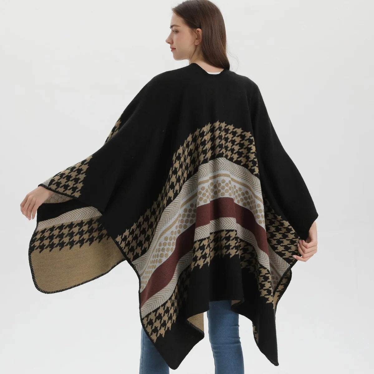 Poncho Femme Hiver Elégant