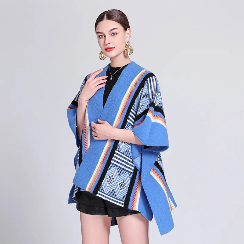 Poncho Femme Coloré