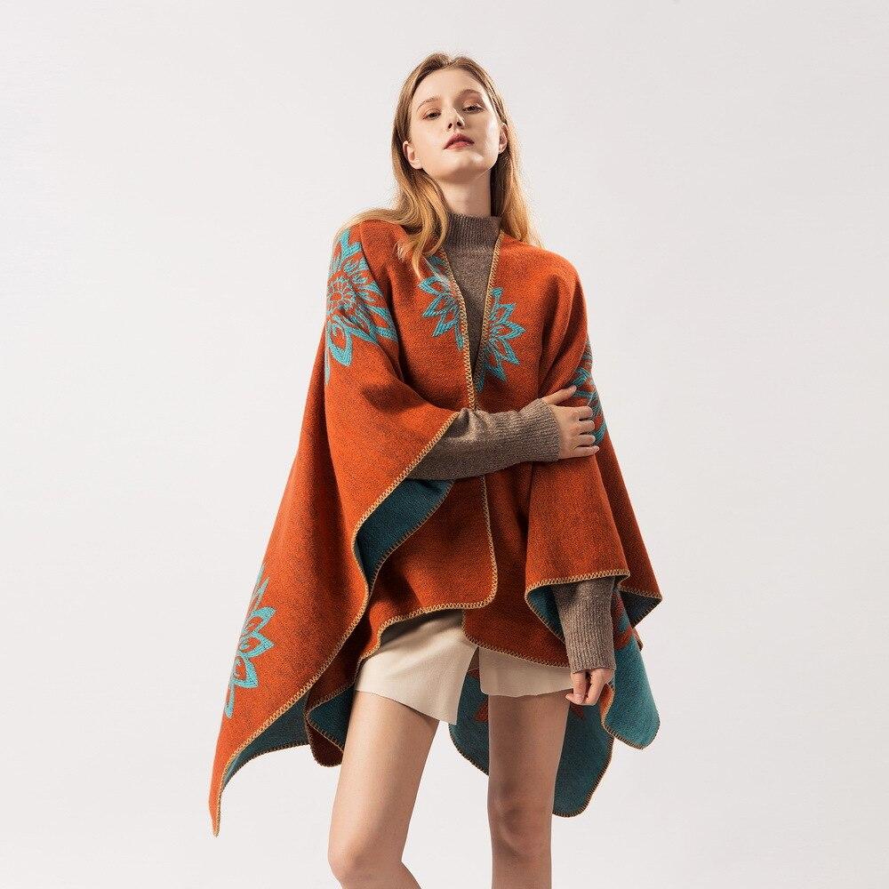 Poncho Femme Orange - orange