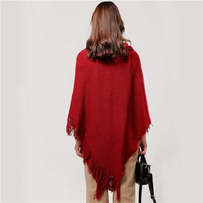 Poncho Femme Franges