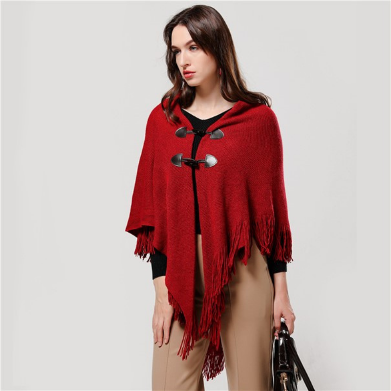 Poncho Femme Franges