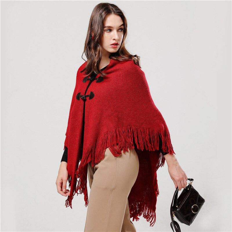 Poncho Femme Franges