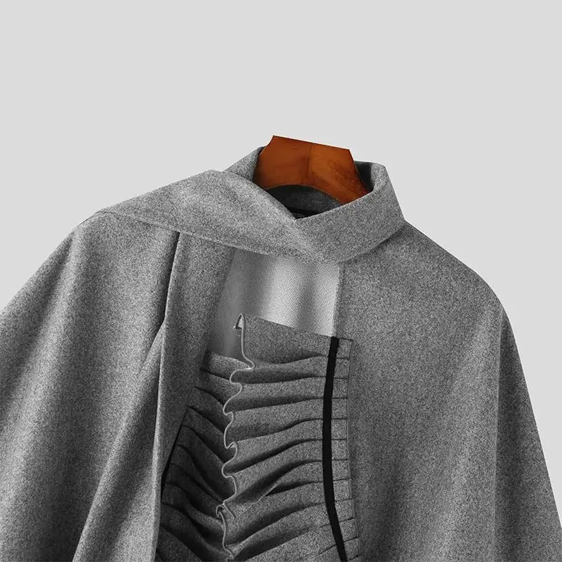 Poncho Homme avec Echarpe