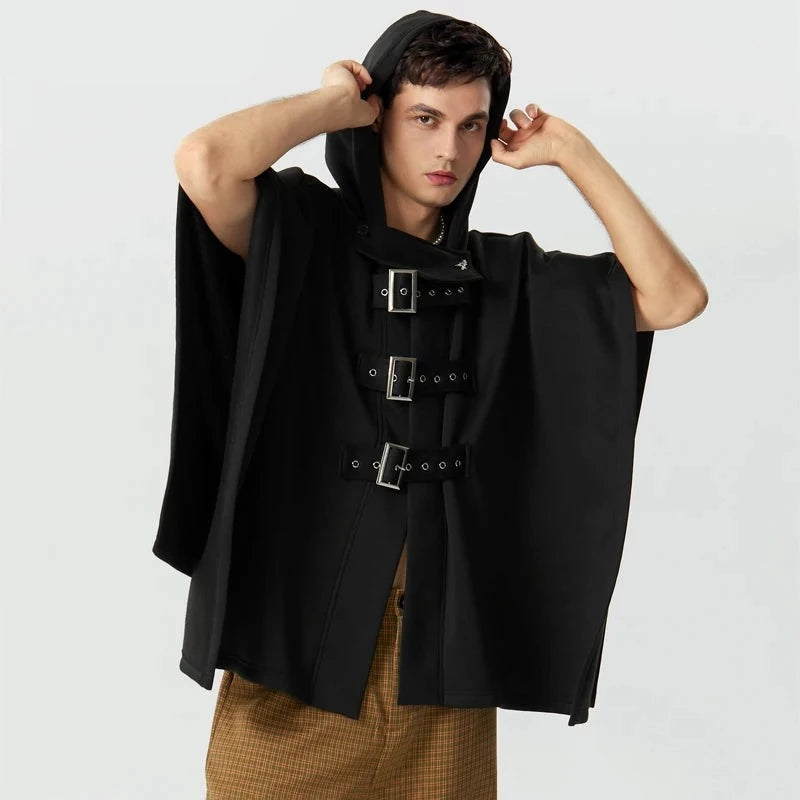Poncho Homme Capuche